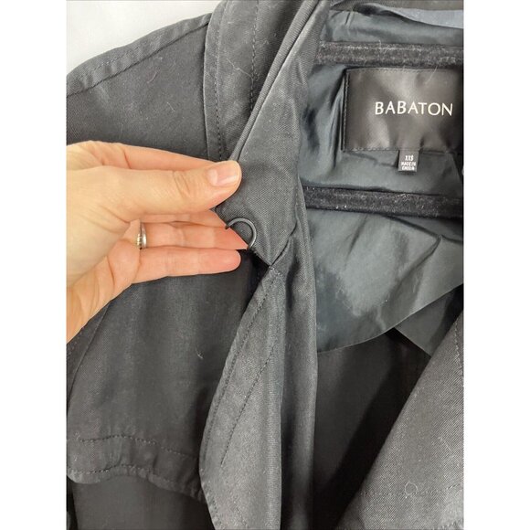 Aritzia Babaton Lawson Lyocell Open Front Ruffle Trench Womens Size XXS - Picture 10 of 15